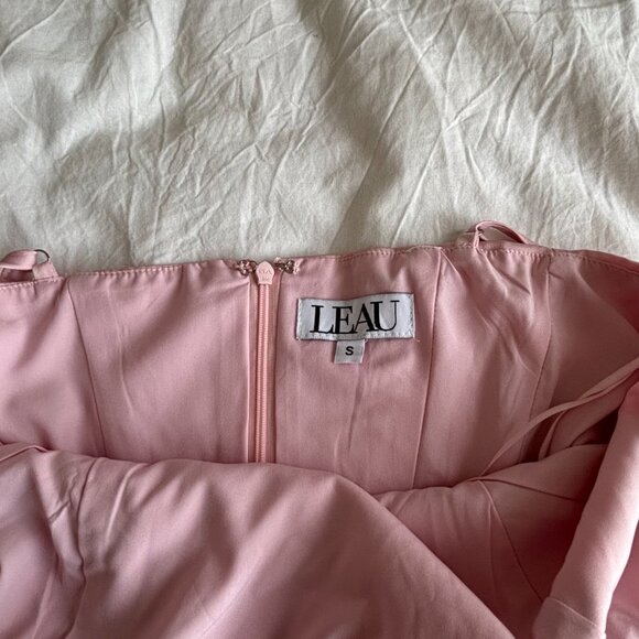 Celine Corset Drape Satin Gown - Pink - Picture 10 of 10